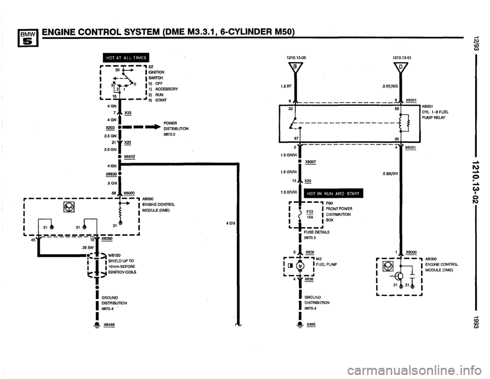 BMW M5 1993 E34 Electrical Troubleshooting Manual 