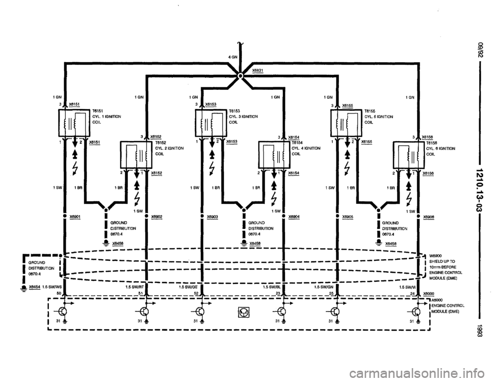 BMW M5 1993 E34 Electrical Troubleshooting Manual 
