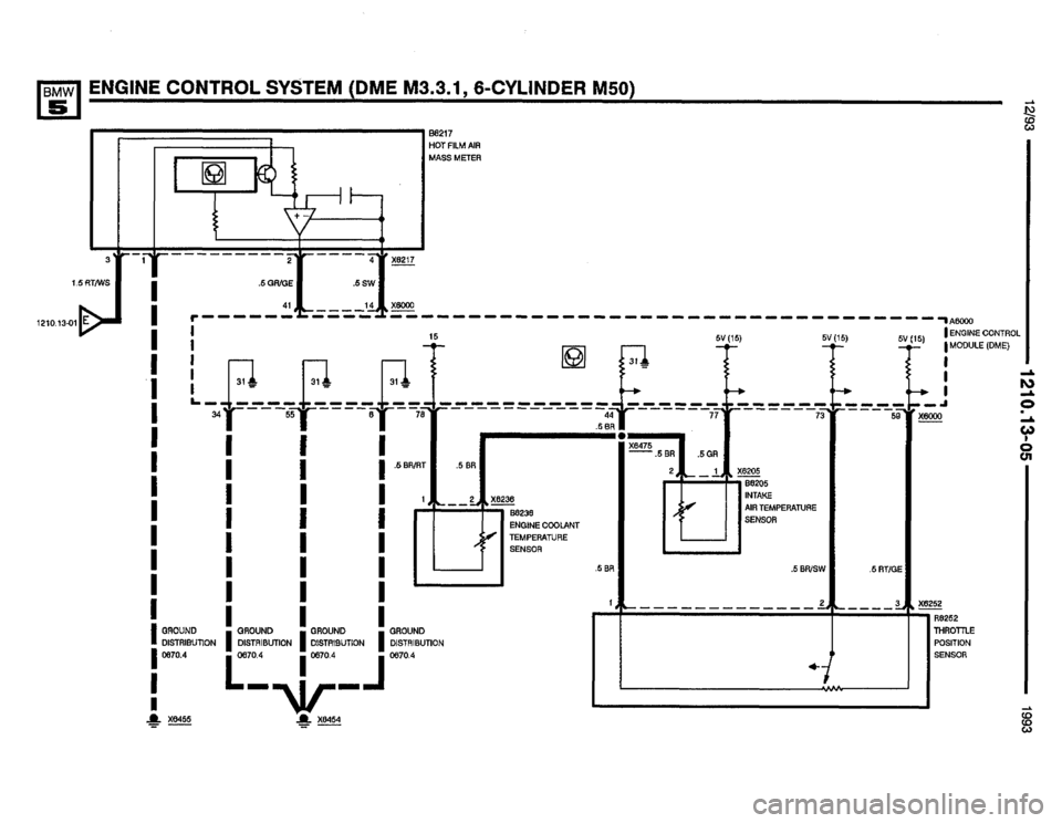 BMW M5 1993 E34 Electrical Troubleshooting Manual 