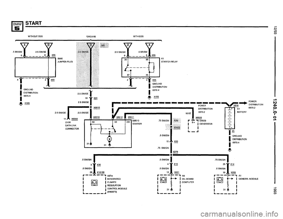BMW M5 1993 E34 Electrical Troubleshooting Manual 
