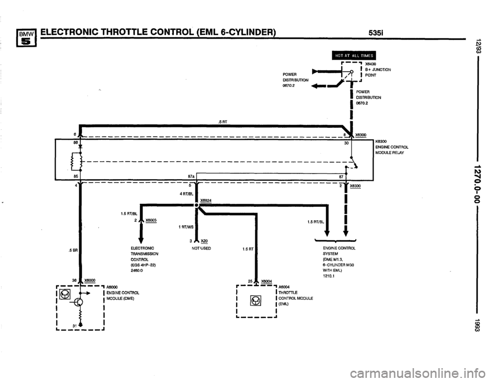 BMW M5 1993 E34 Electrical Troubleshooting Manual 
