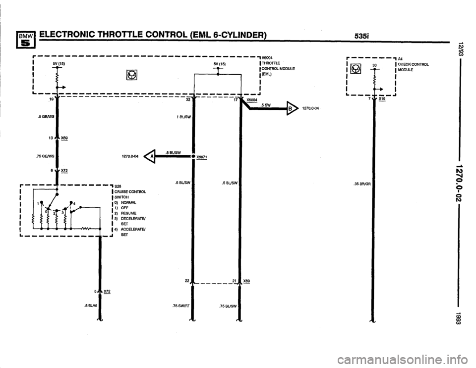 BMW M5 1993 E34 Electrical Troubleshooting Manual 