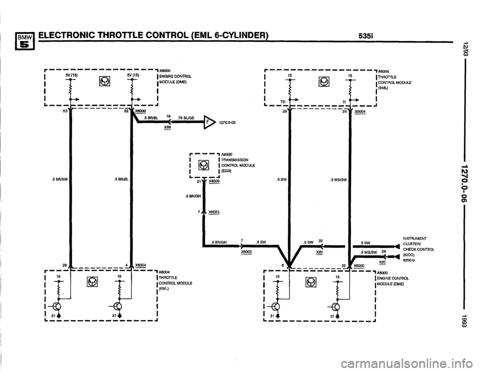 BMW M5 1993 E34 Electrical Troubleshooting Manual 
