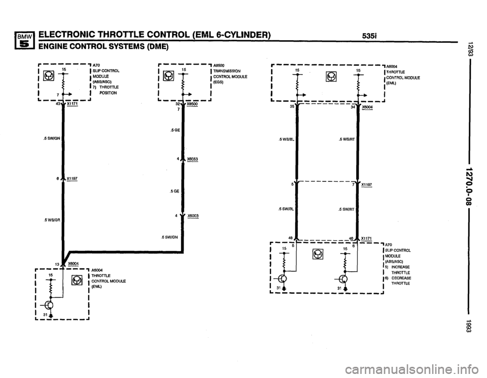 BMW M5 1993 E34 Electrical Troubleshooting Manual 