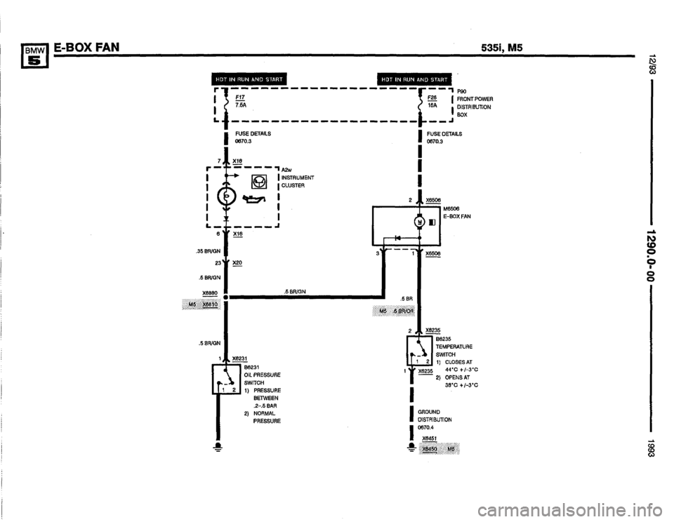 BMW M5 1993 E34 Electrical Troubleshooting Manual 