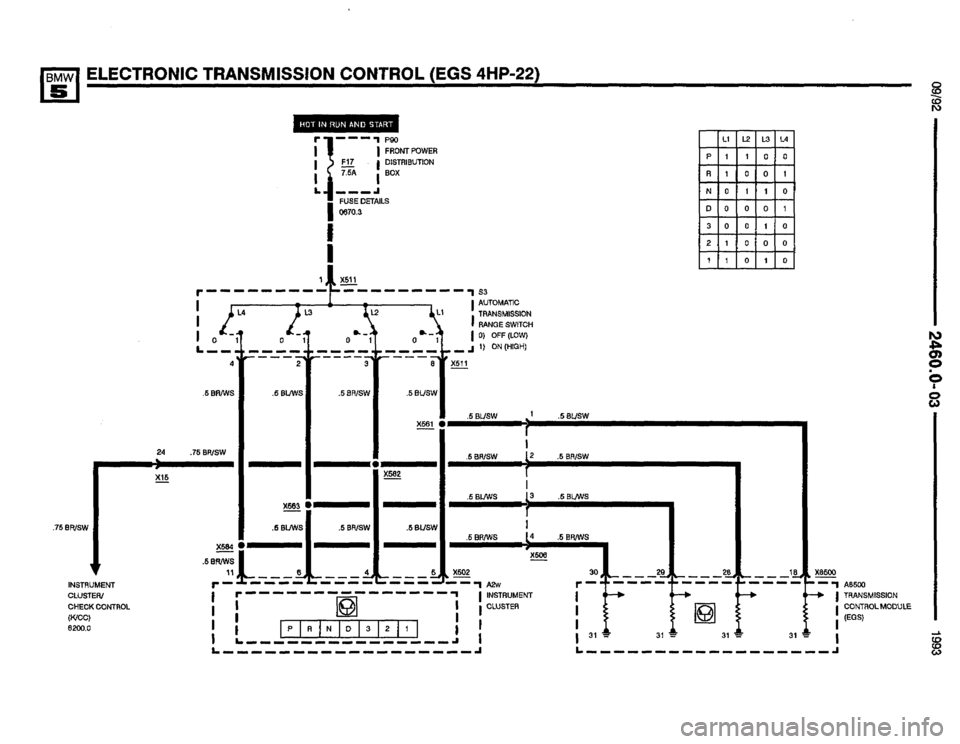 BMW M5 1993 E34 Electrical Troubleshooting Manual 