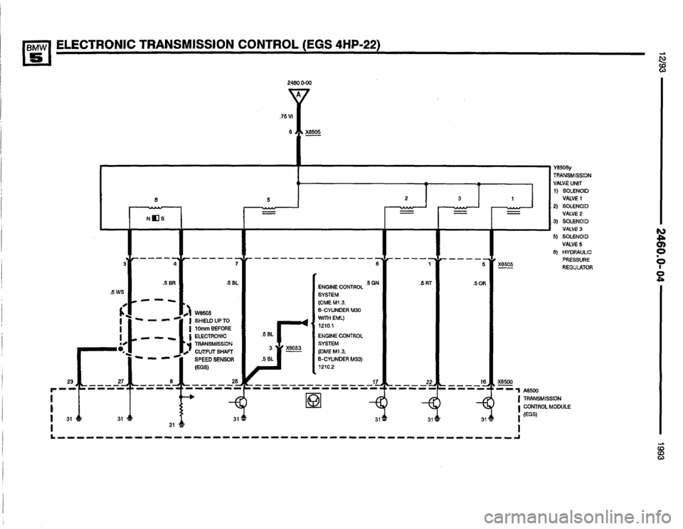 BMW M5 1993 E34 Electrical Troubleshooting Manual 