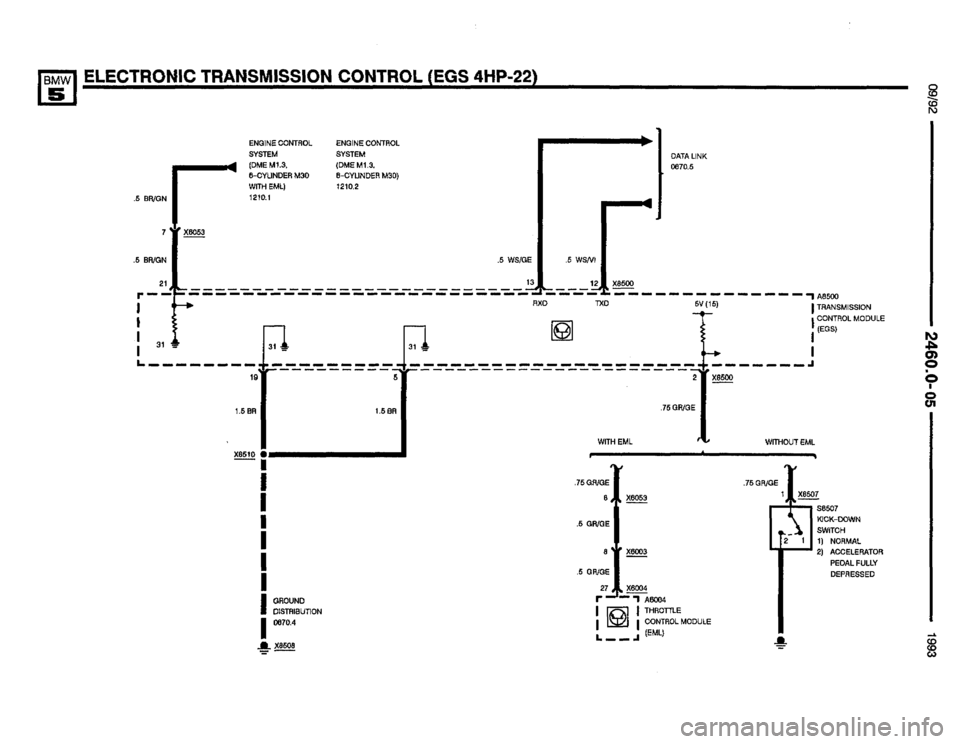 BMW M5 1993 E34 Electrical Troubleshooting Manual 