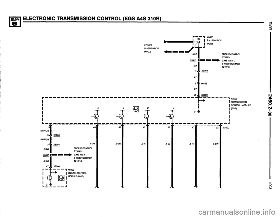 BMW M5 1993 E34 Electrical Troubleshooting Manual 