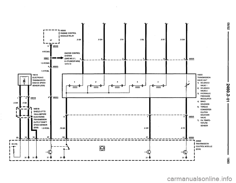 BMW M5 1993 E34 Electrical Troubleshooting Manual 