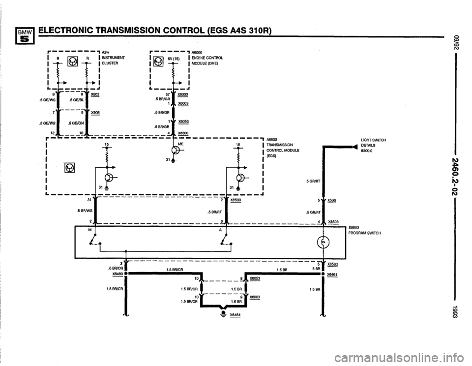 BMW M5 1993 E34 Electrical Troubleshooting Manual 