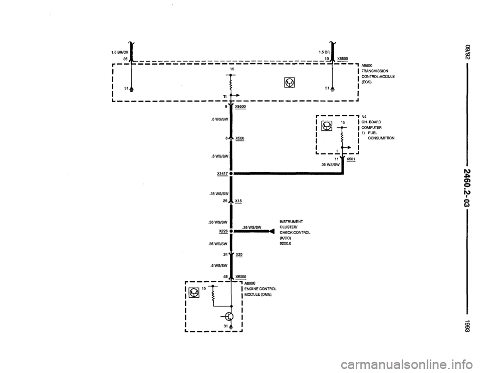 BMW M5 1993 E34 Electrical Troubleshooting Manual 