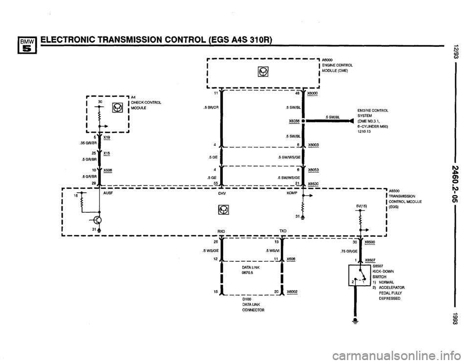 BMW M5 1993 E34 Electrical Troubleshooting Manual 
