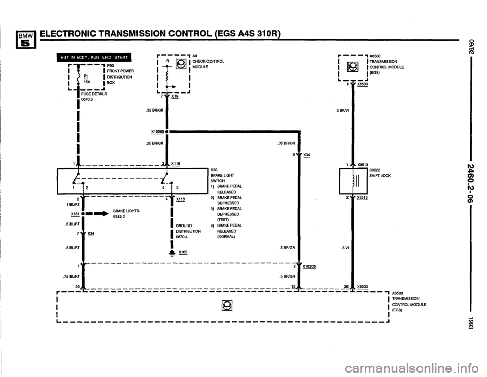 BMW M5 1993 E34 Electrical Troubleshooting Manual 