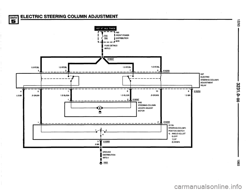 BMW M5 1993 E34 Electrical Troubleshooting Manual 
