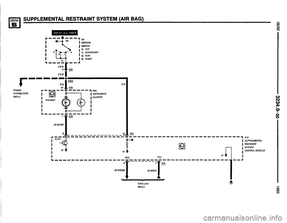 BMW M5 1993 E34 Electrical Troubleshooting Manual 
