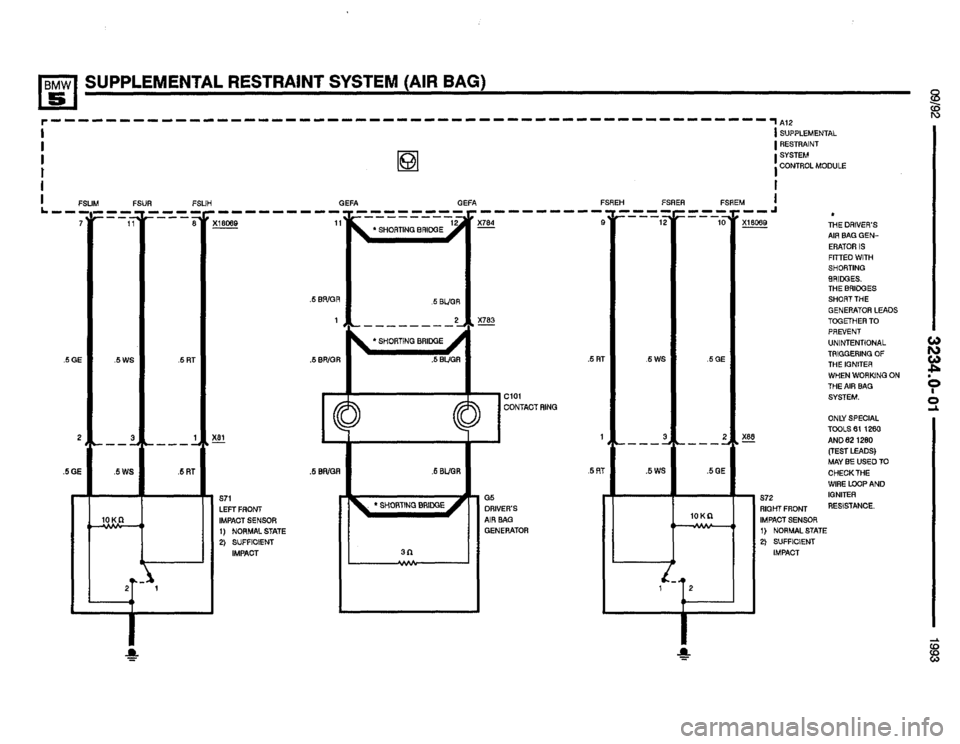 BMW M5 1993 E34 Electrical Troubleshooting Manual 
