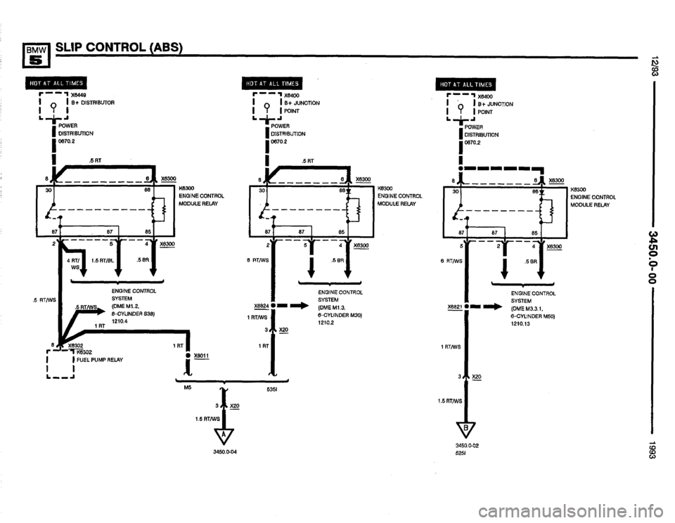 BMW M5 1993 E34 Electrical Troubleshooting Manual 