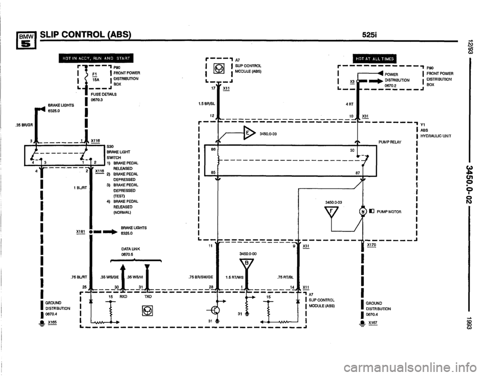 BMW M5 1993 E34 Electrical Troubleshooting Manual 