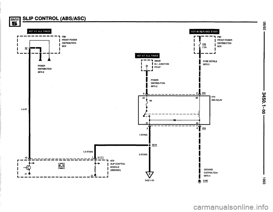 BMW M5 1993 E34 Electrical Troubleshooting Manual 