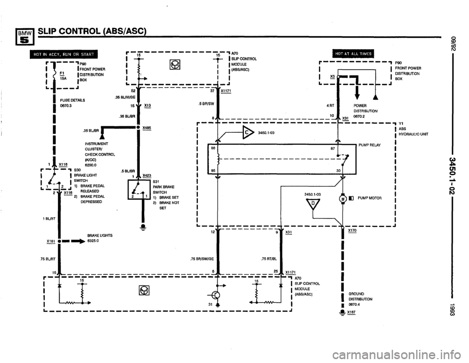 BMW M5 1993 E34 Electrical Troubleshooting Manual 