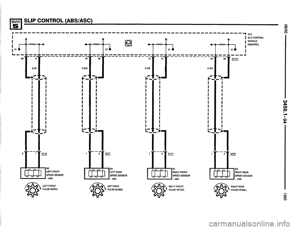 BMW M5 1993 E34 Electrical Troubleshooting Manual 