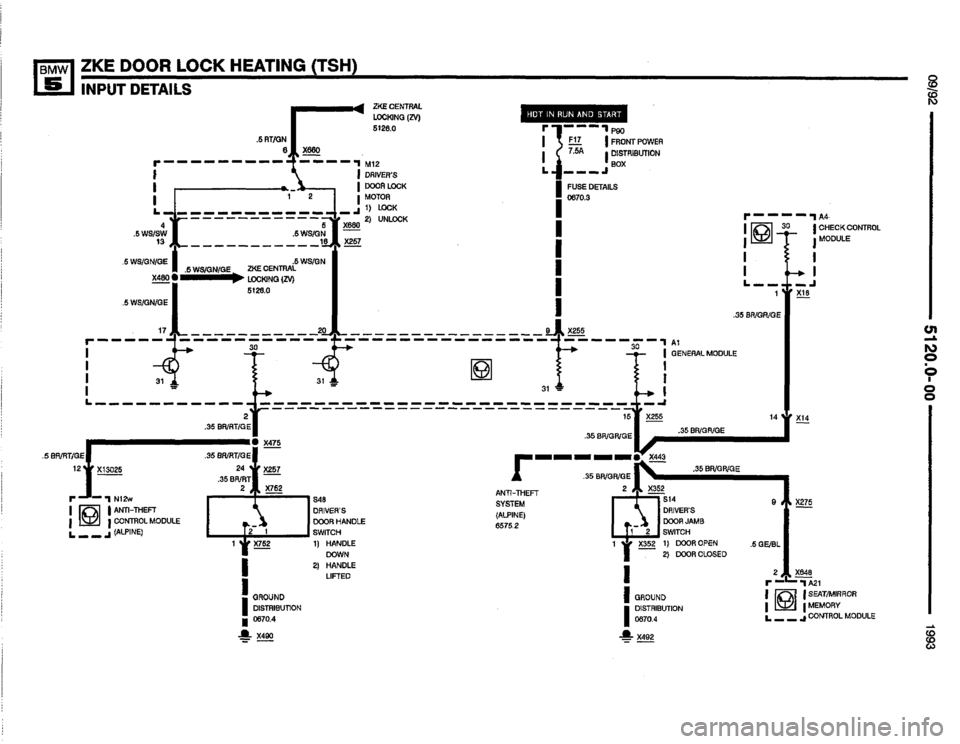 BMW M5 1993 E34 Electrical Troubleshooting Manual 