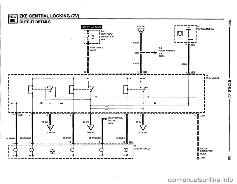BMW M5 1993 E34 Electrical Troubleshooting Manual 