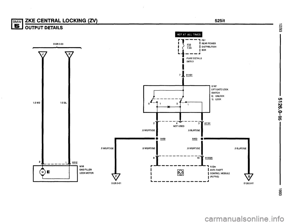BMW M5 1993 E34 Electrical Troubleshooting Manual 