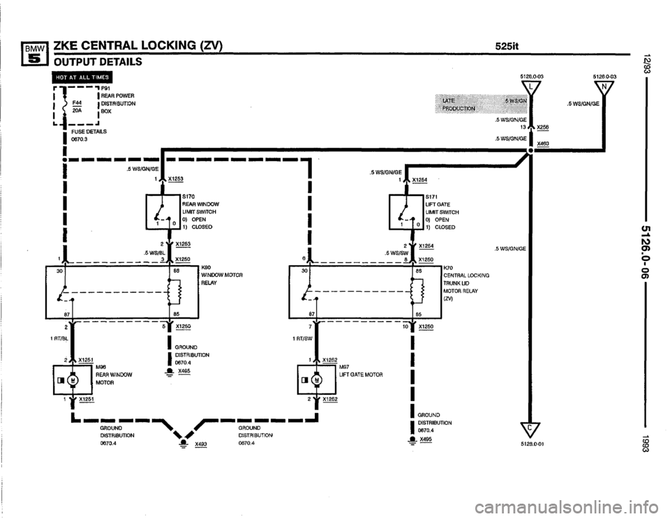 BMW M5 1993 E34 Electrical Troubleshooting Manual 