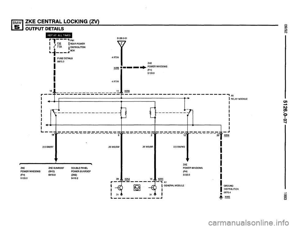 BMW M5 1993 E34 Electrical Troubleshooting Manual 