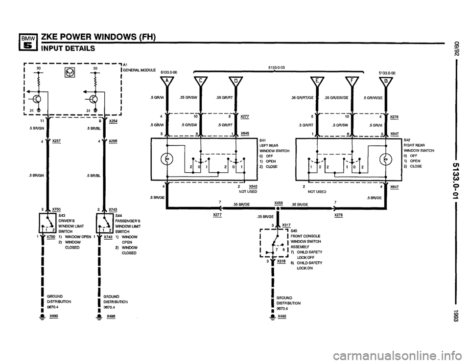 BMW M5 1993 E34 Electrical Troubleshooting Manual 