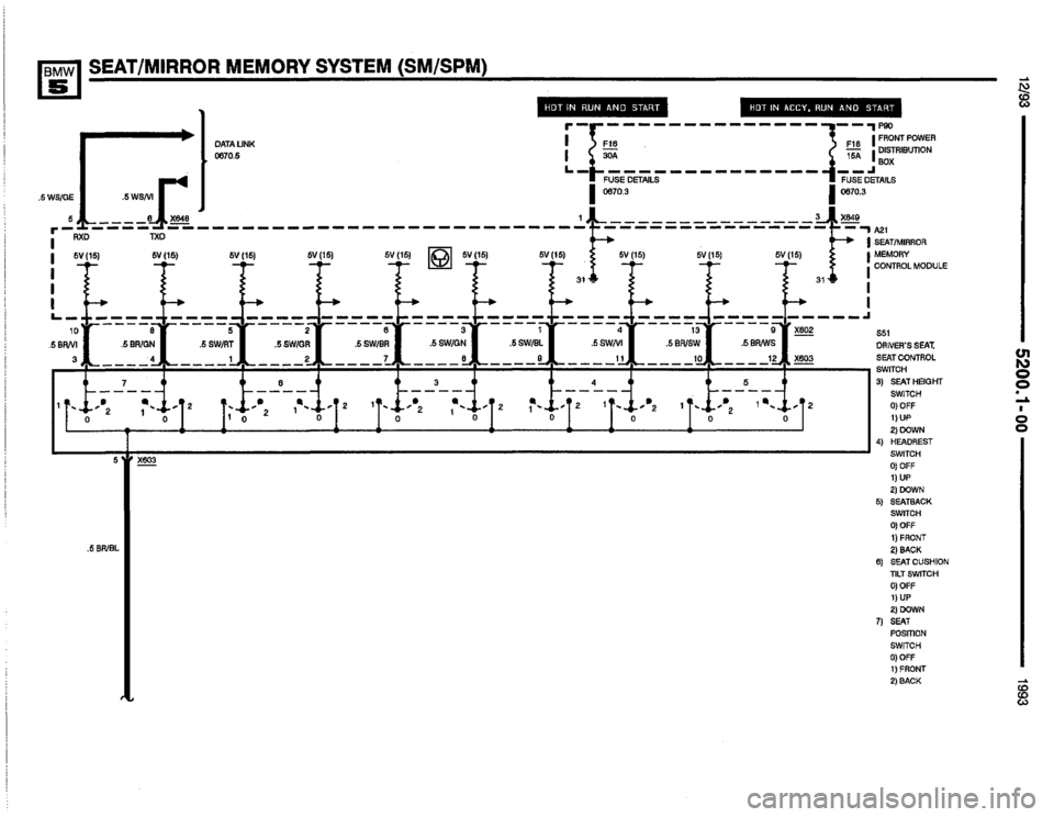 BMW M5 1993 E34 Electrical Troubleshooting Manual 