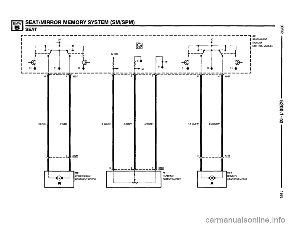 BMW M5 1993 E34 Electrical Troubleshooting Manual 