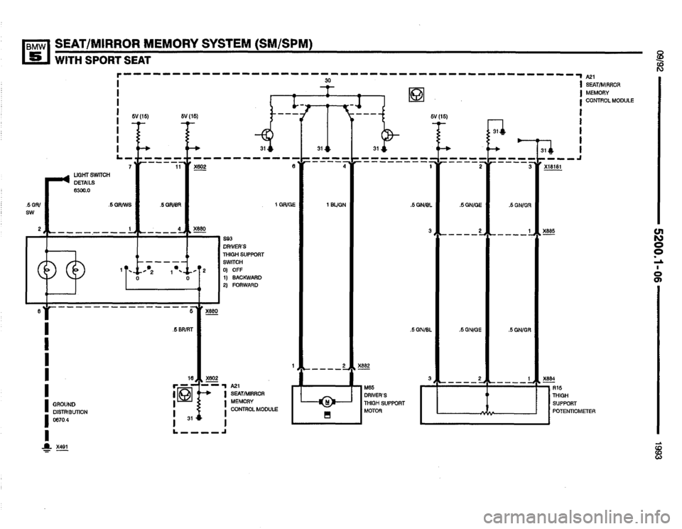 BMW M5 1993 E34 Electrical Troubleshooting Manual 
