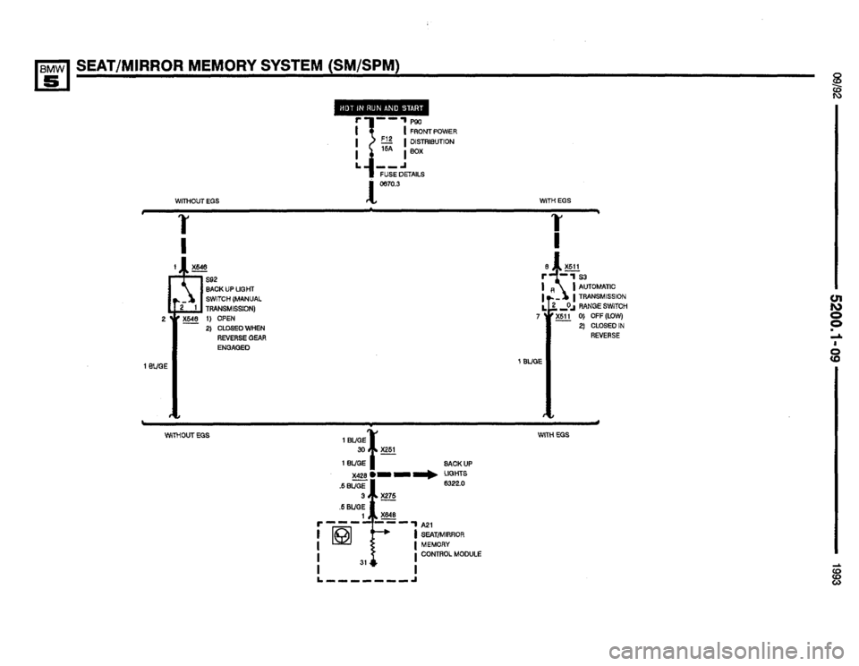 BMW M5 1993 E34 Electrical Troubleshooting Manual 