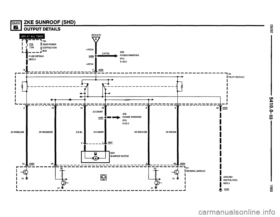 BMW M5 1993 E34 Electrical Troubleshooting Manual 