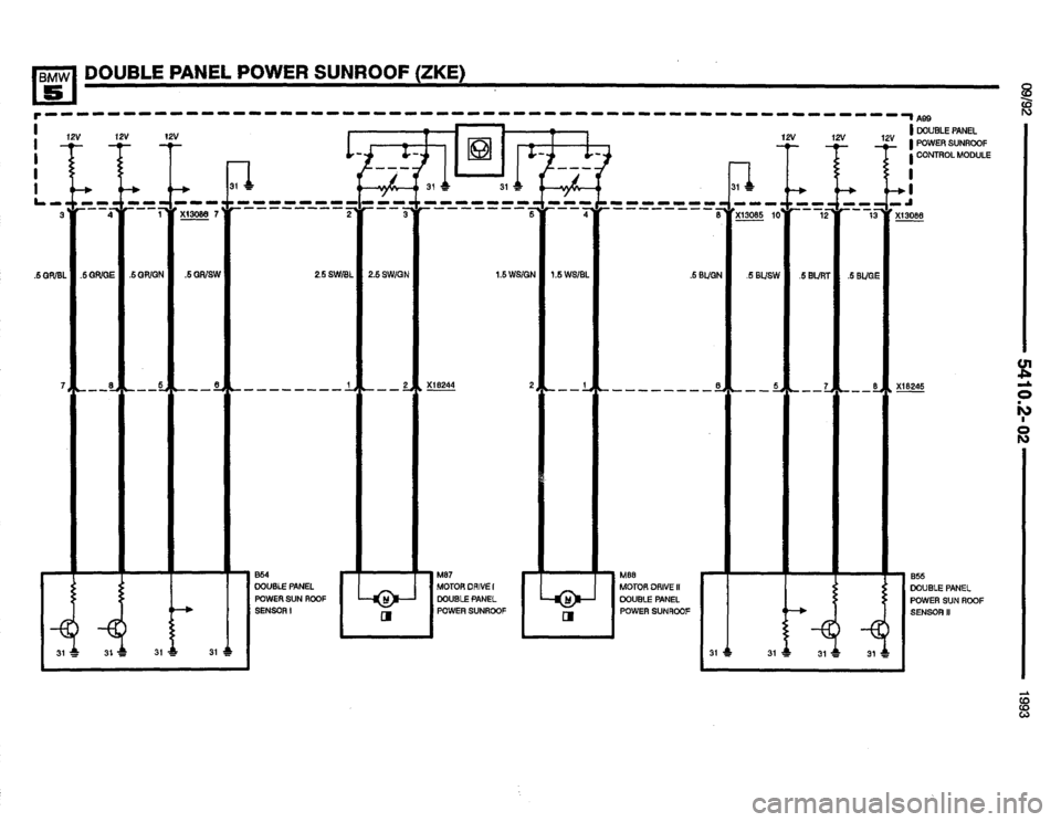 BMW M5 1993 E34 Electrical Troubleshooting Manual 