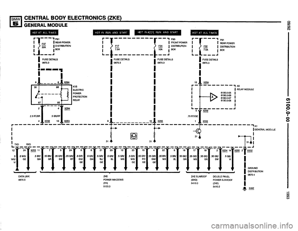 BMW M5 1993 E34 Electrical Troubleshooting Manual 