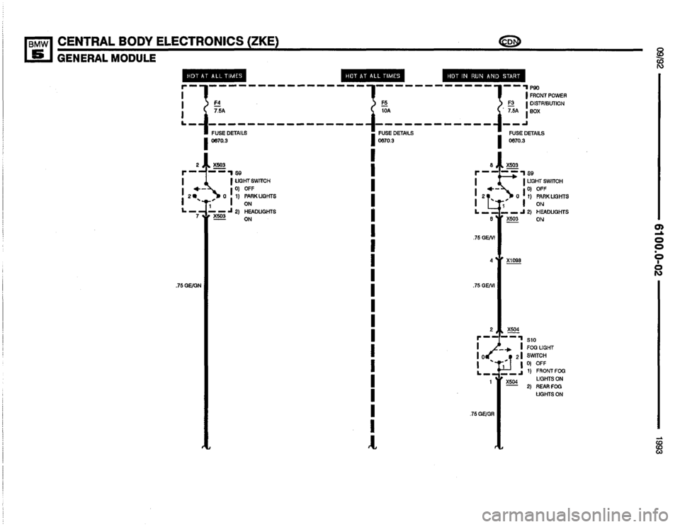 BMW M5 1993 E34 Electrical Troubleshooting Manual 