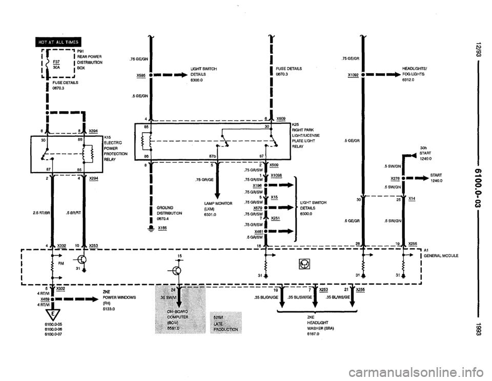 BMW M5 1993 E34 Electrical Troubleshooting Manual 