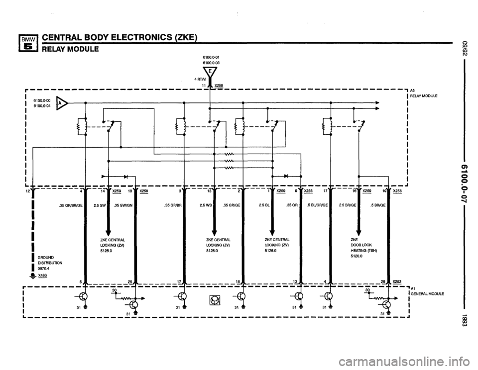 BMW M5 1993 E34 Electrical Troubleshooting Manual 