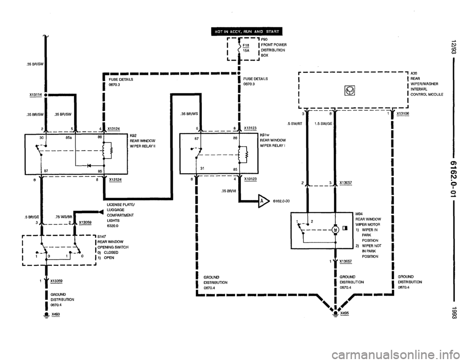 BMW M5 1993 E34 Electrical Troubleshooting Manual 