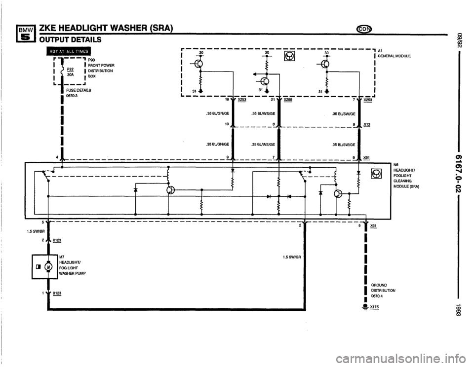 BMW M5 1993 E34 Electrical Troubleshooting Manual 