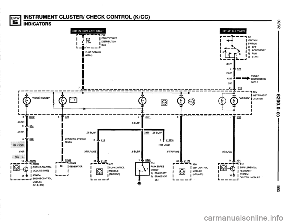 BMW M5 1993 E34 Electrical Troubleshooting Manual 
