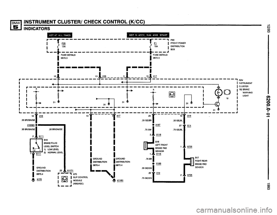 BMW M5 1993 E34 Electrical Troubleshooting Manual 