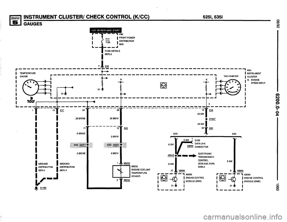 BMW M5 1993 E34 Electrical Troubleshooting Manual 