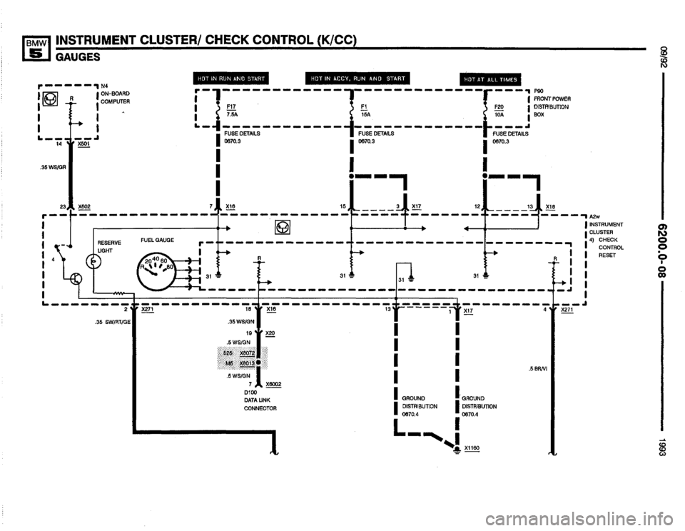 BMW M5 1993 E34 Electrical Troubleshooting Manual 