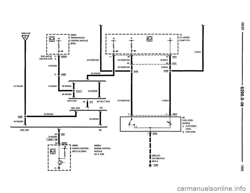 BMW M5 1993 E34 Electrical Troubleshooting Manual 