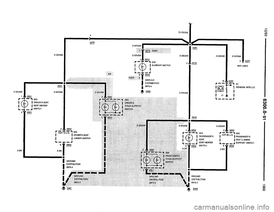 BMW M5 1993 E34 Electrical Troubleshooting Manual 